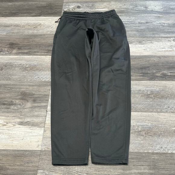 Nike Sportswear Dark Gray Mens L Drawstring Fleece Swoosh Athletic Sweat Pants - Picture 1 of 13